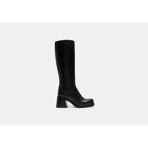 Coach Natasha Zipper Leather Knee-high Boots - 9.5 M - Black